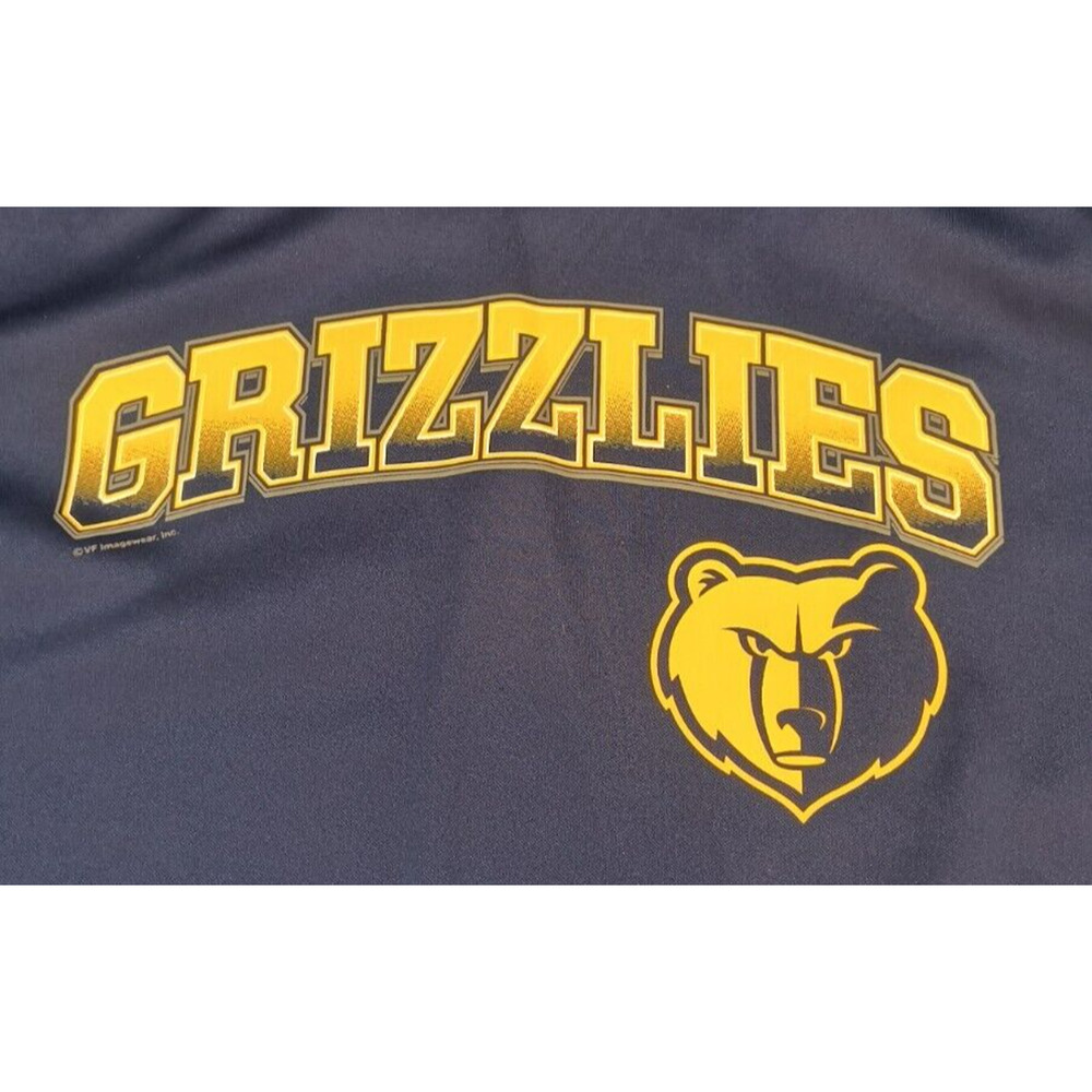 NBA TX3 Warm MEN Large Memphis Grizzlies Hoodie Navy Gray So EUC